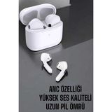 Epilons Beyaz Yeni Nesil Pro Bluetooth Kulaklık Yüksek Ses Kaliteli Anc Özelliği