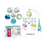 Epilons BIB-648A-55 -Vardem Işıklı Müzikli Kumandalı Mavi Bebek Dönencesi