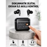 Epilons Bluetooth 5.3 Anc Kablosuz Kulaklık – Dokunmatik Kontrol, Dijital Ekran ve Uzun Pil Ömrü - Renkli