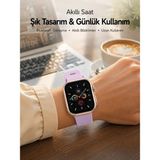 Epilons Bluetooth Telefon Görüşmesi, Nabız Ölçümü ve Uyku Takibi Özellikli Akıllı Saat - Çok Renkli