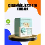 Epilons Çocuklar İçin Su Yeşili Atm Kasa Tasarımlı Şifreli Kumbara FRTKGT25DYMUCZZZSAM51MÜZİKLİIŞIKLIKUMBARA-16