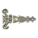 Epilons Dekoratif, Sac Tek Kuyruklu Menteşe - 40X68 Mm, Küçük, Nikel, 100 Adet