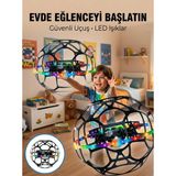 Epilons El Hareketi Kontrollü Futbol Topu Tasarımlı Drone LED Işıklı