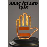 Epilons El Orta Parmak Led Kumandalı Araç İçi Reflektör Arka Cam El Simgesi FRTKGT25DYMUCZGESTURE3