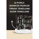Epilons Elektrikli Manikür Pedikür Seti Ikili Set 12 Parça Tırnak Bakımı Törpü Protez Çıkarma - 01 - Beyaz