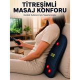 Epilons Ergonomik Isıtmalı Bel Masaj Minderi Sırt Destek Minderi - Renkli