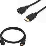 Epilons Erkek Dişi Gold Uçlu 25 cm Uzatma Hdmı Kablo (Mini Hd Rec. Için)