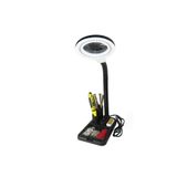 Epilons -esnek 5x /10x,40 Led Işıklı Büyüteç,lamba Büyüteç Okuma, Çalışma Lehim Masa Lambası A808