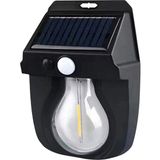 Epilons Fithome OR-118 Hareket Sensörlü Su Geçirmez Solar Bahçe Aydınlatma Duvar Lambası