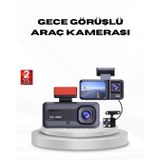 Epilons Full Hd Üç Kameralı Araç Kamerası G-sensörlü Ve Gece Görüşlü FRTKGT25DYMXUCZZZDVR1ARAÇKAMERASI-1