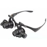 Epilons Gözlük Modeli 10x 15x 20x 25x Lens,2led Işıklı,büyüteç