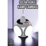 Epilons Güneş Enerjili Solar Aydınlatma Kamp Çadır Lambası Şarjlı Ampül Led Şarjlı El Feneri Işıldak FRTKGT25DYMUCZ5KANATLIILAMBAA2