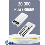 Epilons Hızlı Şarj Destekli 20.000MAH Powerbank USB Type-C Lightning LCD