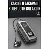 Epilons Kablolu Bluetooth Kulaklık Kulak Içi Stereo Mikrofonlu Dijital Göstergeli
