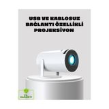 Epilons Kablosuz Bağlantılı Full Hd Ev Sinema Projeksiyonu 160 Ansi Lümen