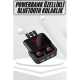 Epilons Kablosuz Bluetooth Kulaklık Powerbank Özellikli Göstergeli Hd Mikrofon - Çok Renkli