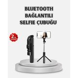 Epilons Kablosuz Bluetooth Selfie Çubuğu – 360° Dönebilir Başlık, Taşınabilir ve Şık Tasarım - Renkli