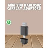 Epilons Kablosuz Carplay Adaptörü – Usb-A & Type-C Uyumlu Hızlı Bağlantı Cihazı - Seçenek