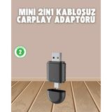 Epilons Kablosuz Carplay Adaptörü – Usb-A & Type-C Uyumlu Hızlı Bağlantı Cihazı