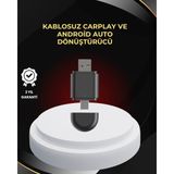 Epilons Kablosuz Carplay ve Android Auto Dönüştürücü – Usb-A & Type-C Girişli Akıllı Adaptör - Renkli