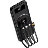 Epilons Kablosuz Çoklu Şarj Girişli 10.000 Mah Kablolu Powerbank Taşınabilir - Çok Renkli