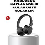 Epilons Kablosuz Kulak Üstü Bluetooth Kulaklık Güçlü Bas ve Katlanabilir Tasarım - Diğer