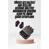 Epilons Kablosuz Şarj Göstergeli Powerbank Özellikli Bluetooth Kulaklık Çağrı Cevaplayabilen - Çok Renkli