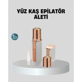 Epilons Kadınlar Için Yüz ve Kaş Epilatörü - Hassas Cilt Dostu, Pil Ile Çalışan, Taşınabilir ve Şık Tasarım