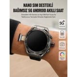 Epilons Kameralı 5g Android Akıllı Saat Amoled Ekran Wi-Fi Gps Sım Kart Destekli - Çok Renkli