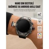 Epilons Kameralı 5g Android Akıllı Saat Amoled Ekran Wi-Fi Gps Sım Kart Destekli - Renkli - Standart