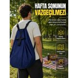 Epilons Kamp Seyahat Spor ve Piknik Için Geniş Hacimli Katlanabilir Omuz Çantası