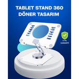 Epilons Katlanabilir Tablet Standı Ayarlanabilir Kaymaz Şeffaf Tasarım