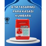 Epilons Kırmızı Atm Tasarımlı Şifreli Para Kasası Kumbara FRTKGT25DYMXXUCZZZSAM53NUMBERBANK-18