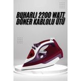Epilons Kırmızı Seramik Tabanlı Buharlı Ütü 2200 Watt Doner Kablosu ile Hızlı ve Etkili Ütüleme - Ebatlar