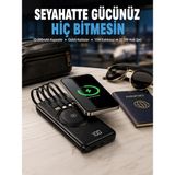 Epilons Kompakt Tasarım, Güçlü Performans – 10000MAH Kablosuz Powerbank - Renkli