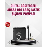 Epilons Kompakt Tasarımlı LED Işıklı Taşınabilir Hava Kompresörü