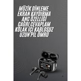 Epilons Kulak Içi Bluetooth Kulaklık Ekranlı Müzik Dinleme Çağrı Cevaplama Siyah - Seçenek