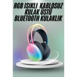 Epilons Kulak Üstü Kablosuz Bluetooth Kulaklık Unısex Renkli Işıklı Kulaklık - Diğer