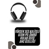 Epilons Kulak Üstü Kablosuz Bluetooth Kulaklık Yumuşak Süngerli Sd Kart Girişli - Diğer
