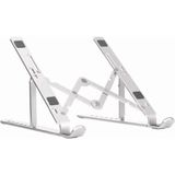 Epilons Laptop Notebook Macbook Tablet Standı Katlanabilir Ayarlanabilir - Gümüş - Siyah