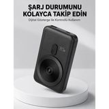 Epilons LCD Ekranlı Kablosuz Powerbank Type C ve USB Çıkışlı Yeni Nesil