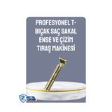 Epilons LCD Ekranlı Şarjlı Tıraş Makinesi Erkek Saç Sakal Kesme