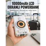 Epilons LCD Göstergeli Manyetik Powerbank Type C USB Girişli Yeni Nesil