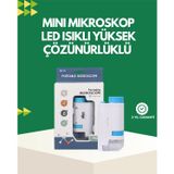 Epilons Led Aydınlatmalı 80–200 Kat Büyütmeli Cep Mikroskop FRTKGT25DYMUCZZZÇOCUKMİKROSKOBU-2