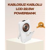 Epilons Manyetik Kablosuz Powerbank 22.5W Hızlı Şarj LCD Ekranlı