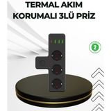 Epilons Masa Üstü Çoklu Priz USB ve Type-C Çıkışlı Güç Dağıtıcı - Renkli - Diğer