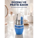 Epilons Mavi Tırnak Bakım Seti Çok Amaçlı Manikür Pedikür Kiti