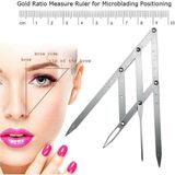 Epilons Microblading Simetrik Ve Estetik Kaş Ölçüm Cetveli, Kalıcı Makyaj Altın Oran Pergeli 275