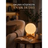 Epilons Modern Tasarımlı 3d Ay Lambası Yatak Odası Ve Salon Dekoru FRTKGT25DYMUCZZAYIŞIĞILAMBA-3