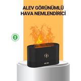 Epilons Modern Tasarımlı Alev Efektli LED Aromaterapi Hava Nemlendirici